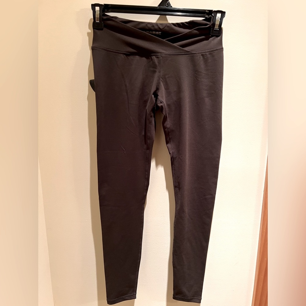 ODODOS Cross Waist Yoga Leggings, Color Olive, Size Small-NWT